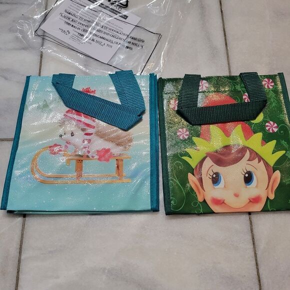 Lock & Lock Colorful Holiday Christmas Gift Bag Lot Of 6 Piece NEW - Picture 6 of 14